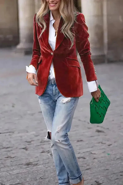 Evelina | Eleganten gumb Blazer