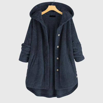 Azra | Elegantna flis jakna s kapuco