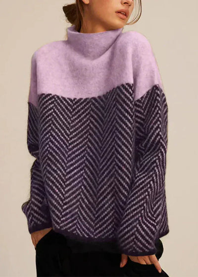 Malvina | Eleganten pulover z visokim ovratnikom
