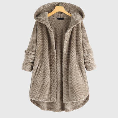 Azra | Elegantna flis jakna s kapuco