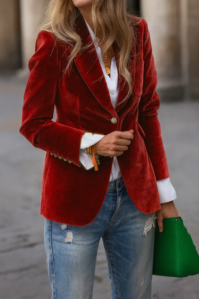 Evelina | Eleganten gumb Blazer