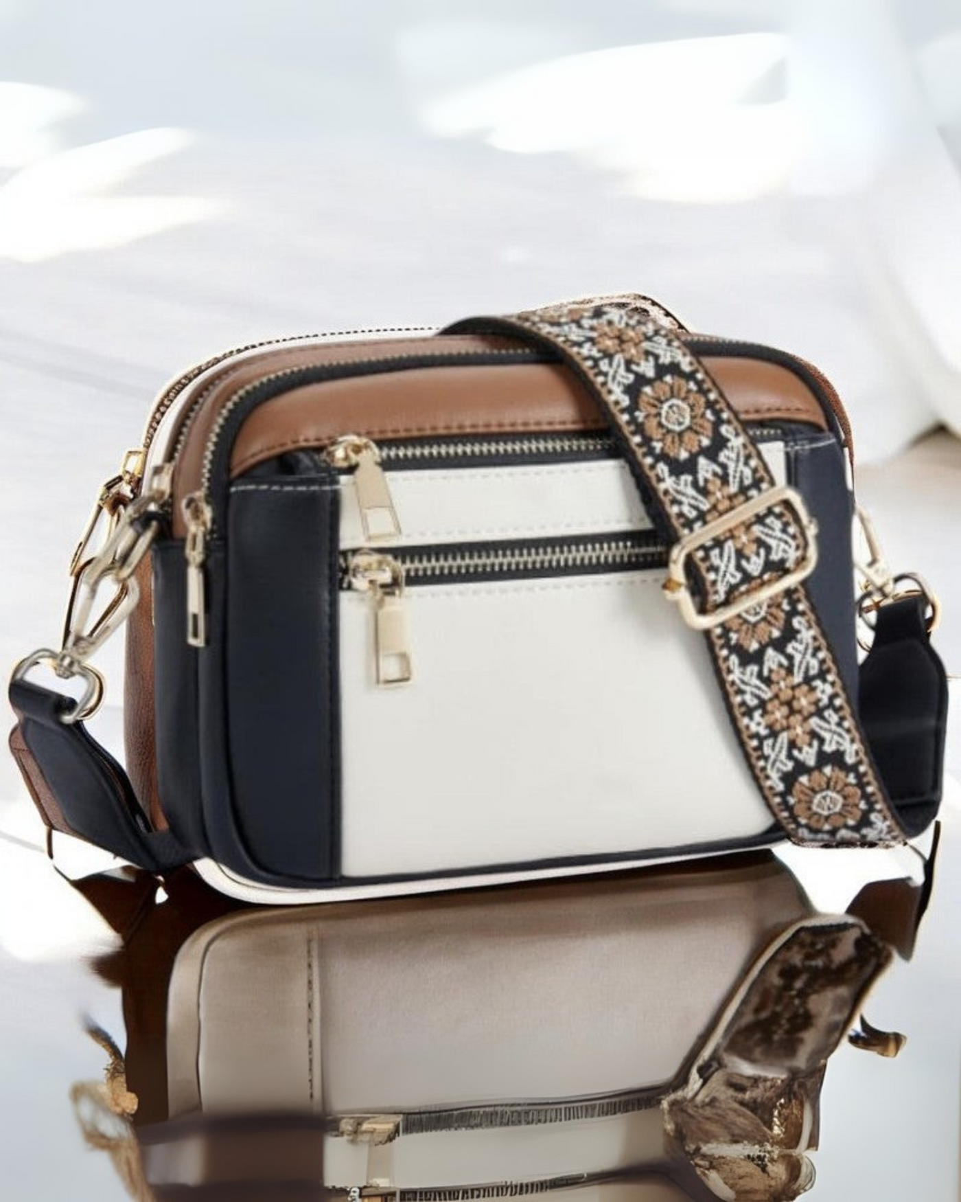 Elizina | Elegantna usnjena torba preko ramena