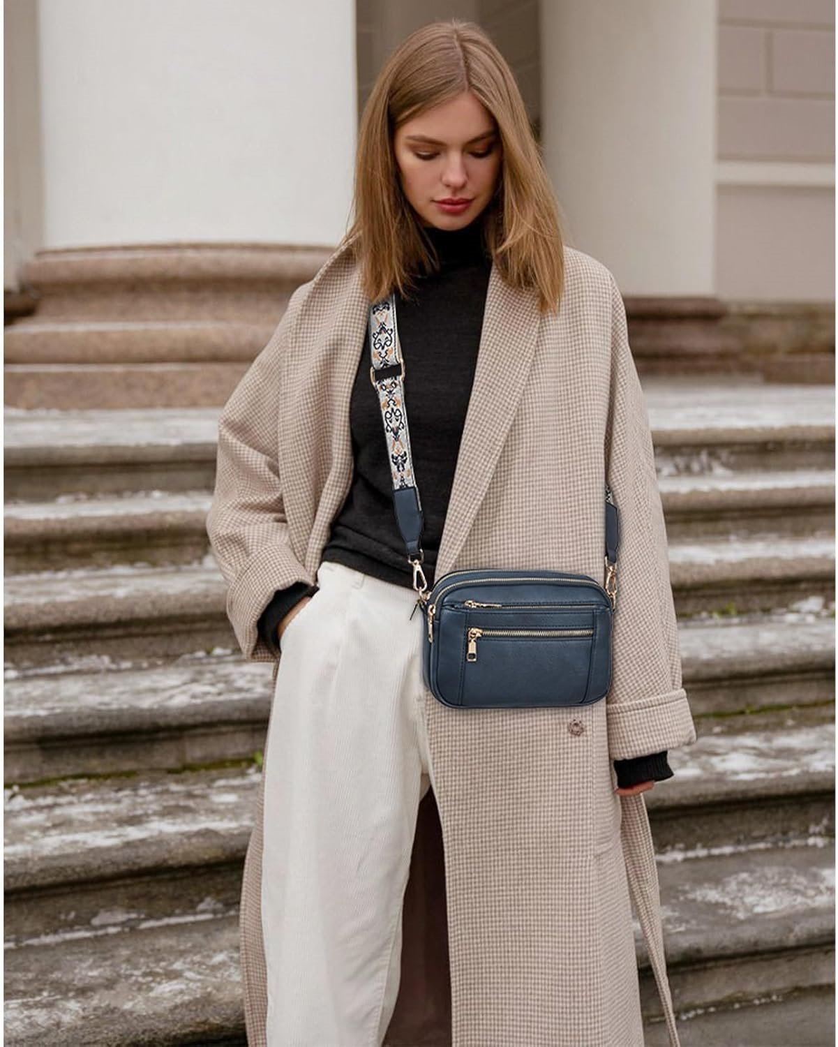 Elizina | Elegantna usnjena torba preko ramena