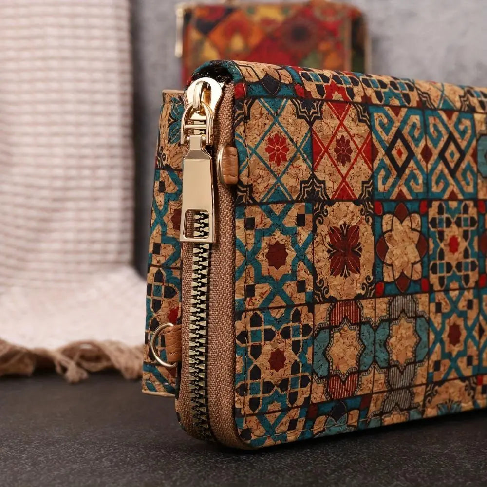 Anina | Eleganten cvetlični denarnik z dolgim trakom