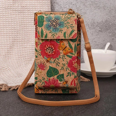Anina | Eleganten cvetlični denarnik z dolgim trakom