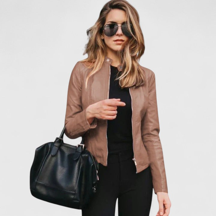 Vanesa | Elegantna usnjena jakna