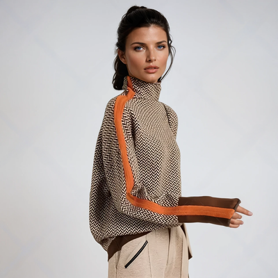Dalija | Eleganten pulover z visokim ovratnikom
