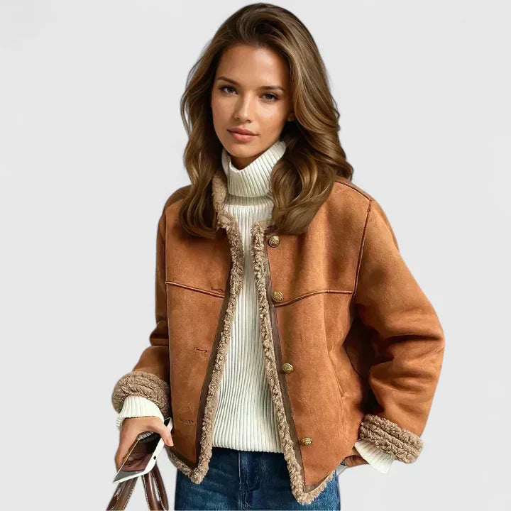 Karol | Elegantna rjava jakna