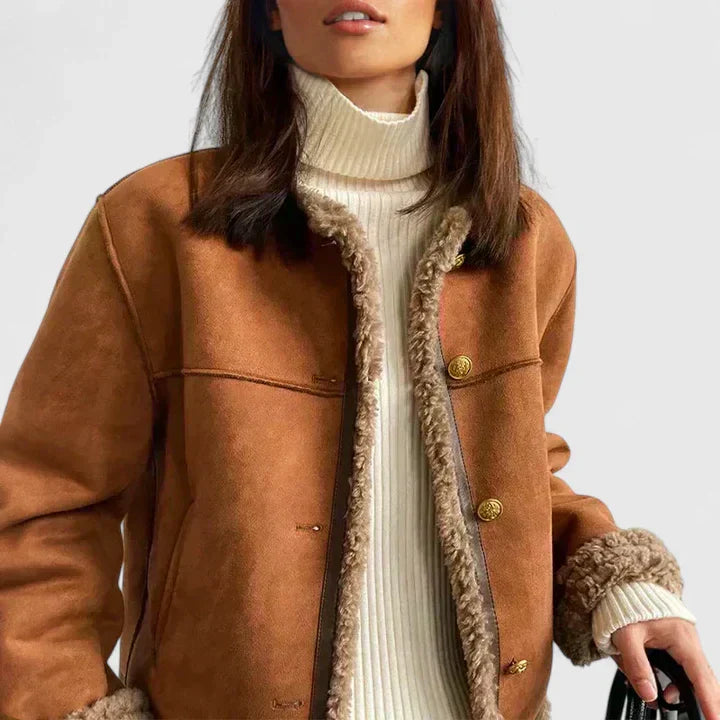 Karol | Elegantna rjava jakna