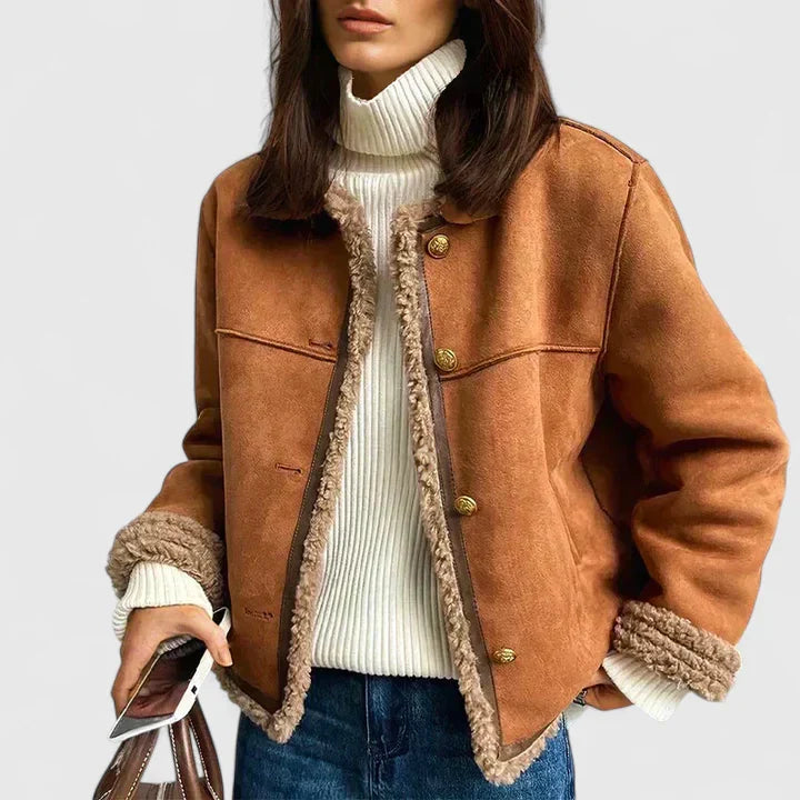 Karol | Elegantna rjava jakna
