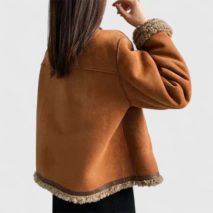 Karol | Elegantna rjava jakna