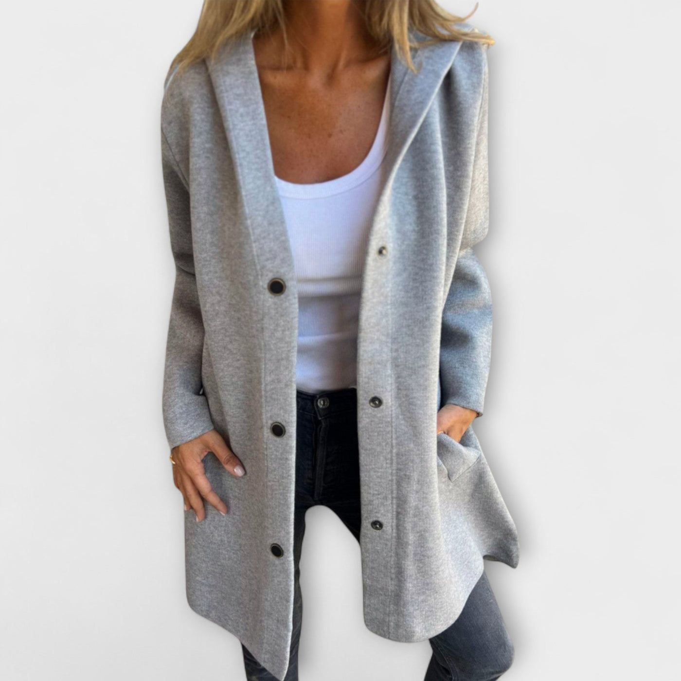 Iva | Elegantna dolga jakna