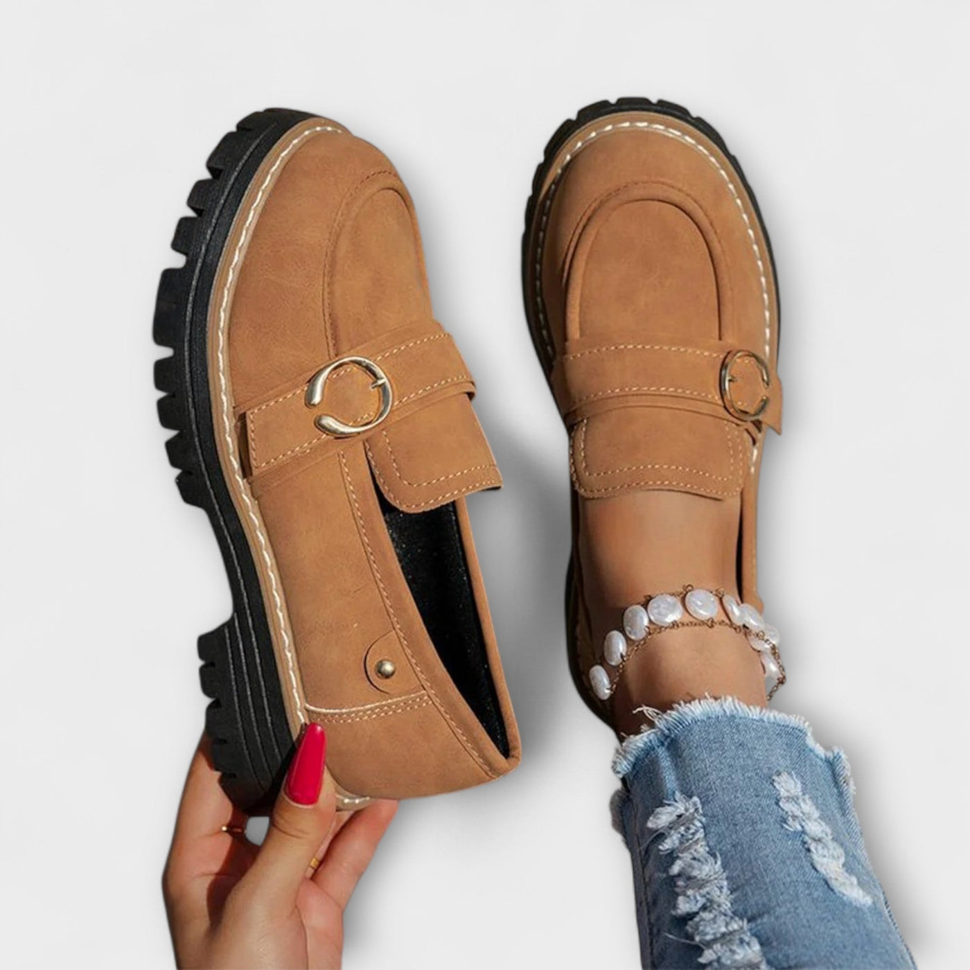 Marta | Casual mokasini z zaobljeno konico