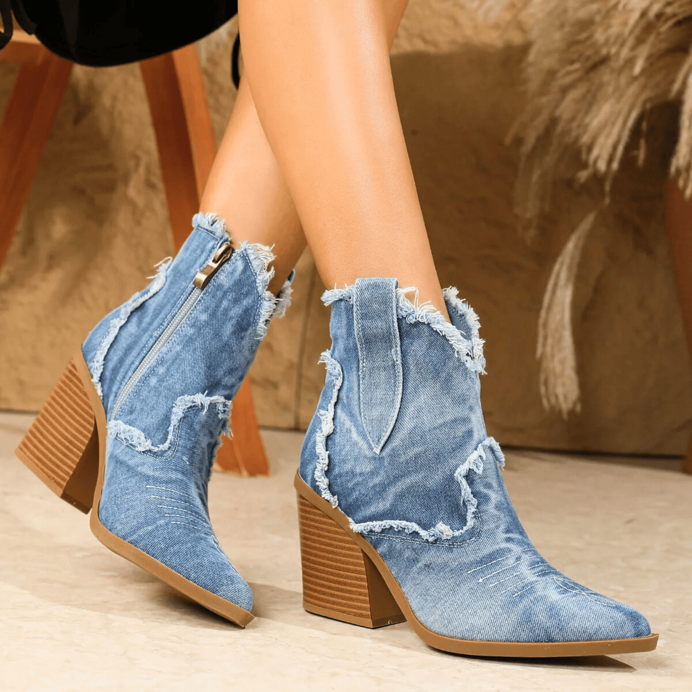Metka | Denim gležnarji