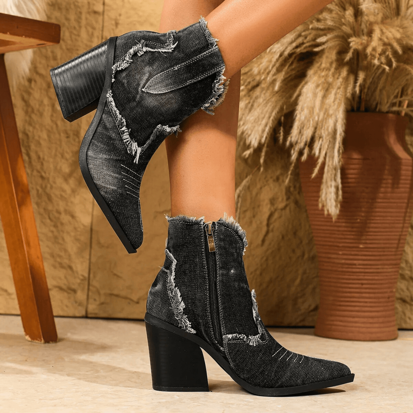 Metka | Denim gležnarji