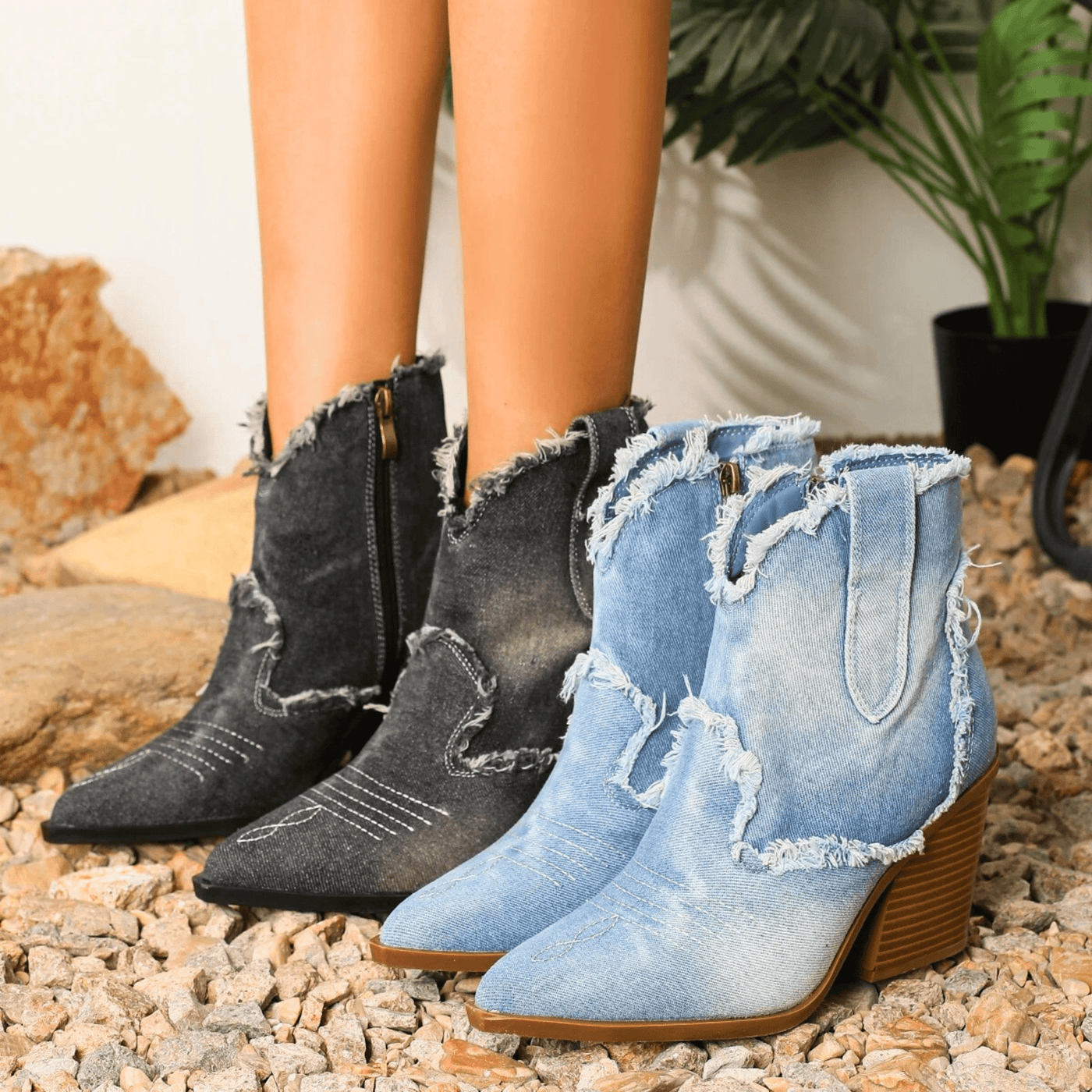 Metka | Denim gležnarji